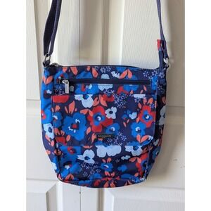 Baggallini Crossbody Town Bagg Flower Market Purse RFID Travel Strap Retired